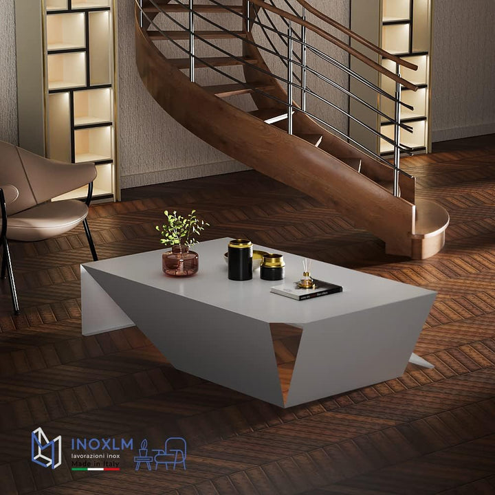 INOXLM Couchtisch Dion | Couchtisch | Couchtisch | Niedriger Design Tisch | Couchtisch Made in Italy