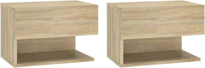 Tidyard Wand-Nachttisch 2 STK.Hängende Nachttisch Nachtschrank Nachtkommode Nachtkonsole Beistelltis