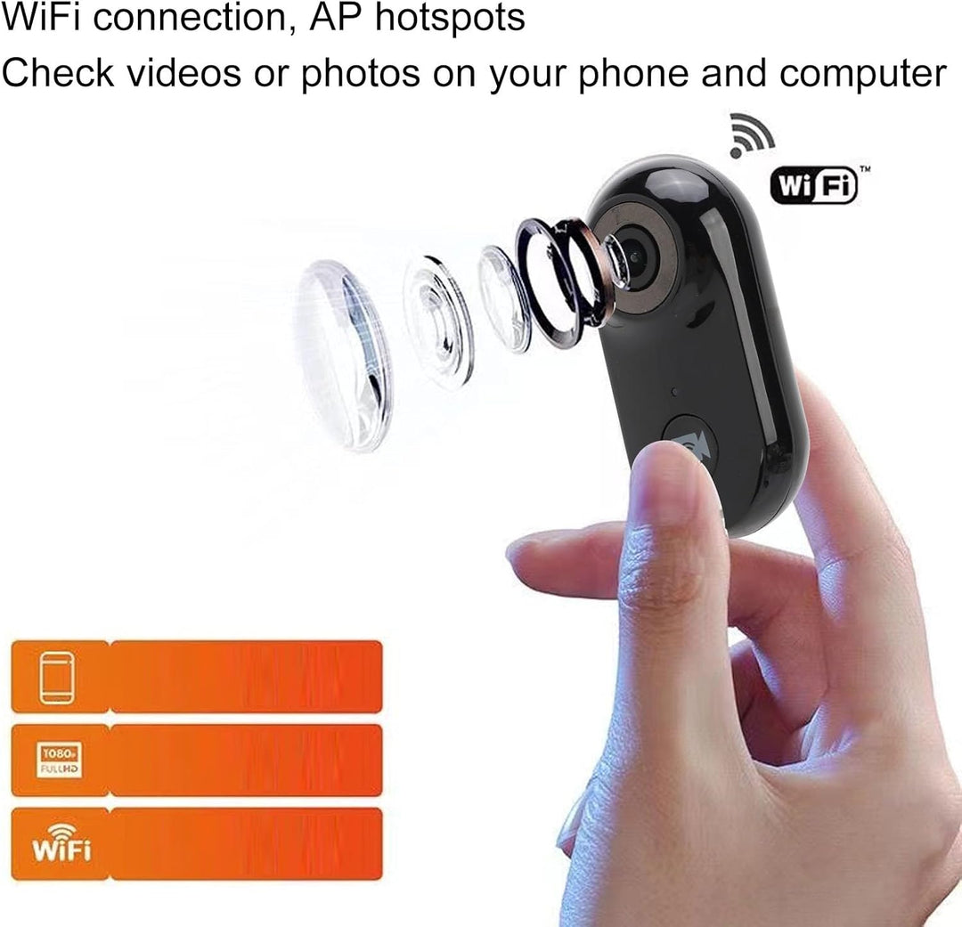 Jectse 1080P Haustier-Action-Kamera, 90-Grad-Weitwinkel-Katzenhalsband-Kamera mit Rückenclip, 1/4-Zo