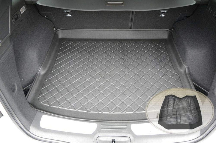 Z3291047 Gummierte Kofferraumwanne fahrzeugspezifisch + Klett-Organizer (Laderaumwanne, Kofferraumma