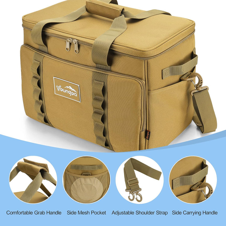Grosse Kühltasche, 30L Wasserdicht Faltbar Kühlbox Thermotasche, Isoliert Thermo Kühl Tasche Picknic