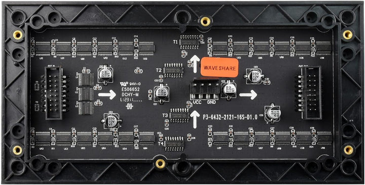 Waveshare RGB Full-Color LED Matrix Panel 64×32 Pixels Display Screen 3mm Pitch Digital Led Module A