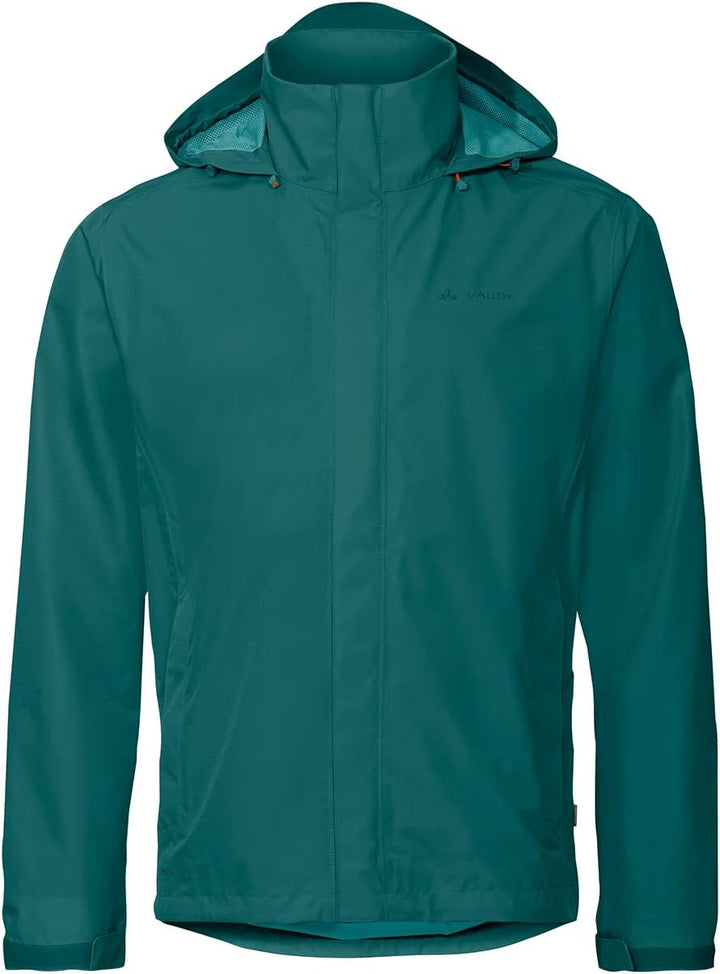 VAUDE Regenjacke Herren Escape Light, Wasserdichte Outdoor-Jacke, atmungsaktiver Windbreaker mit Kap