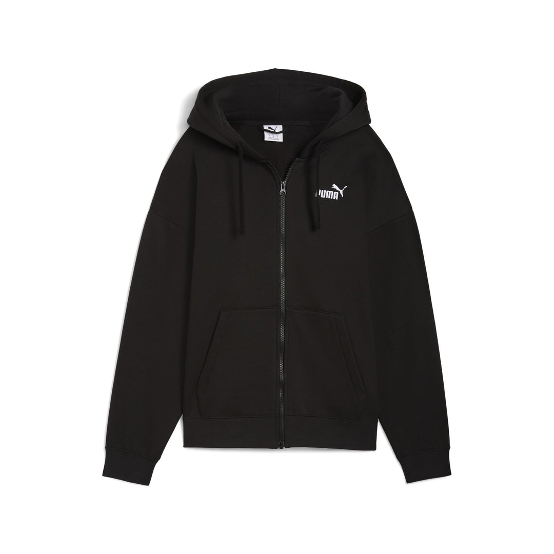 PUMA Damen ESS Small No. 1 Logo Comfort Hoodie mit durchgehendem Reissverschluss XL Puma Black, XL P