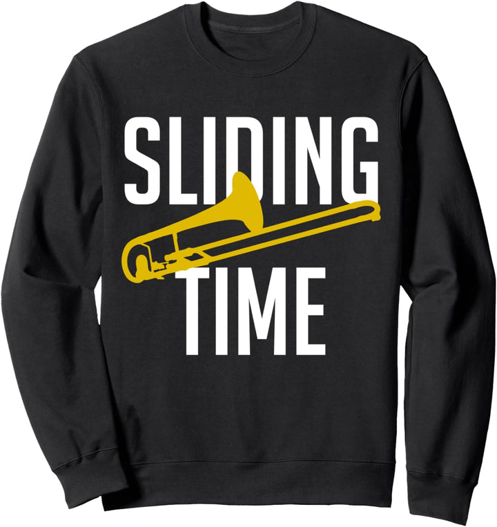 Sliding Time Posaune Spieler Sweatshirt