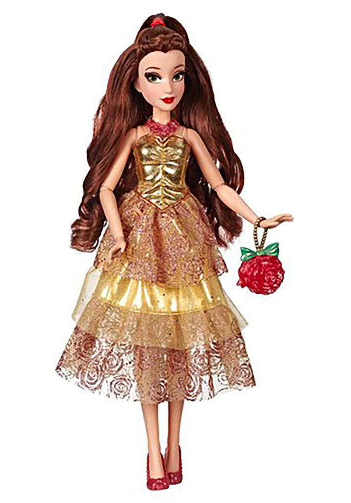 Hasbro Disney Prinzessinnen E83985X0 Disney Prinzessin Style Serie, Belle Modepuppe, mit glitzerndem