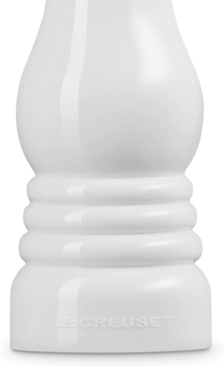 Le Creuset Salzmühle, ABS-Kunststoff, 6,2 x 6,2 x 20,8 cm, Keramik-Mahlwerk, Weiss, 96002000010000 S