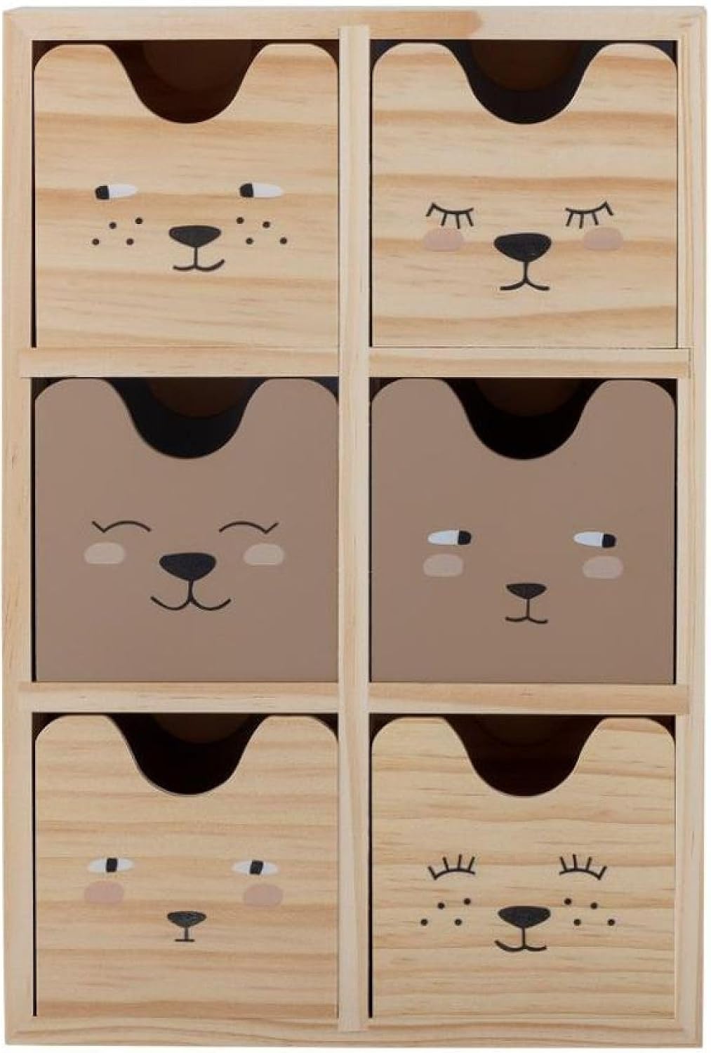 Bloomingville Mini Calle Aufbewahrungsbox, Natur, Kiefer, L27xH18xB8 cm