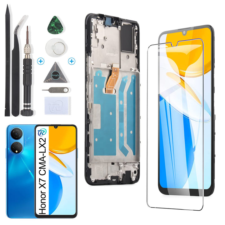 RongZy Display für Honor X7 CMA-LX1 LX2 LX3 LCD Bildschirmersatz Digitizer Touchscreen Montiert Ersa