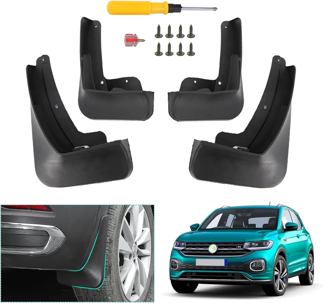 GAFAT V-W T-Cross Schmutzfänger, 2018-2022 2023 T-Cross Kotflügel Vorne und Hinten, Spritzschutz Aut