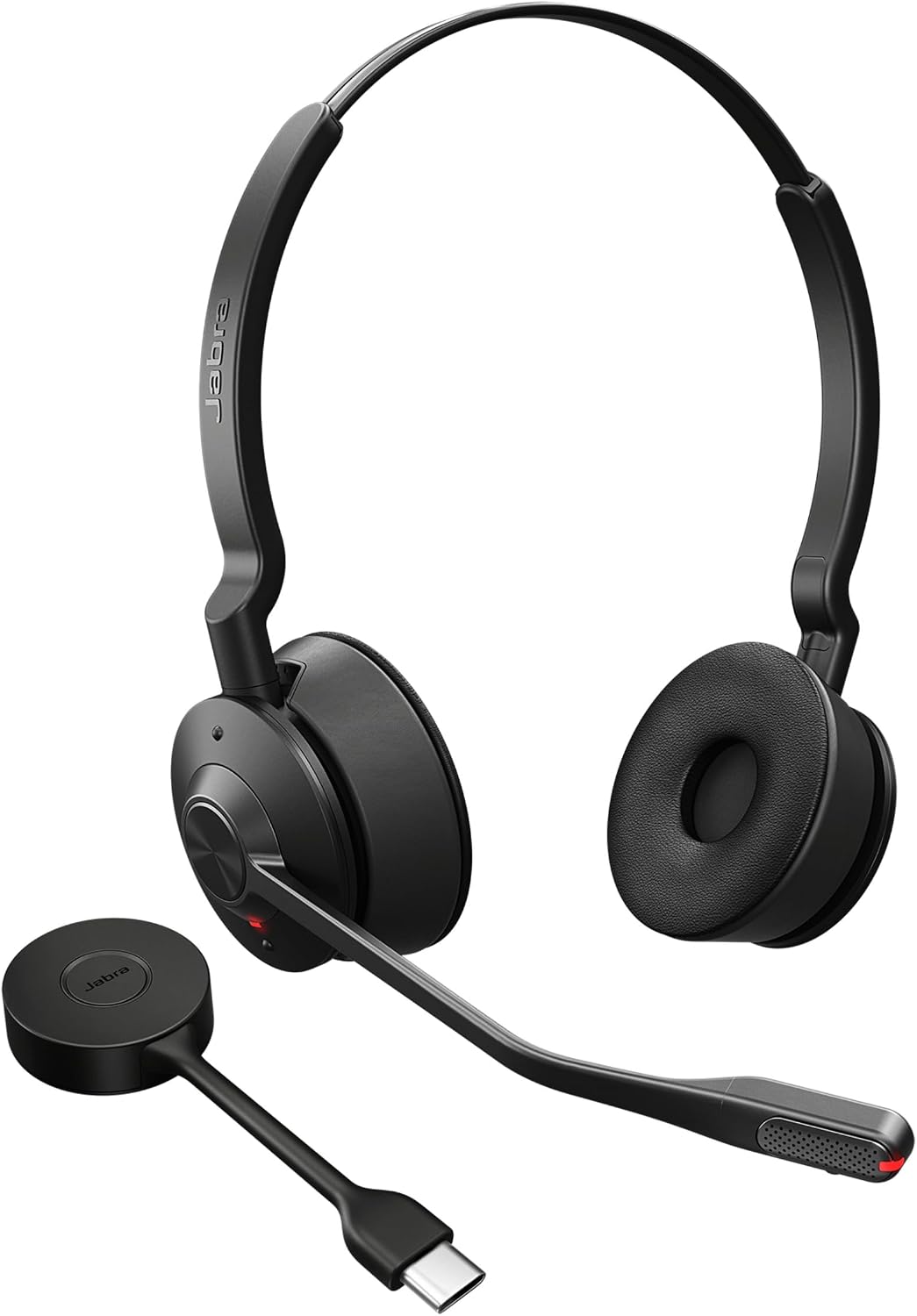 Jabra Engage 55 SE Convertible Headset UC mit Ohrbügel, Link 400c DECT Adapter USB-C, Engage 55 Desk