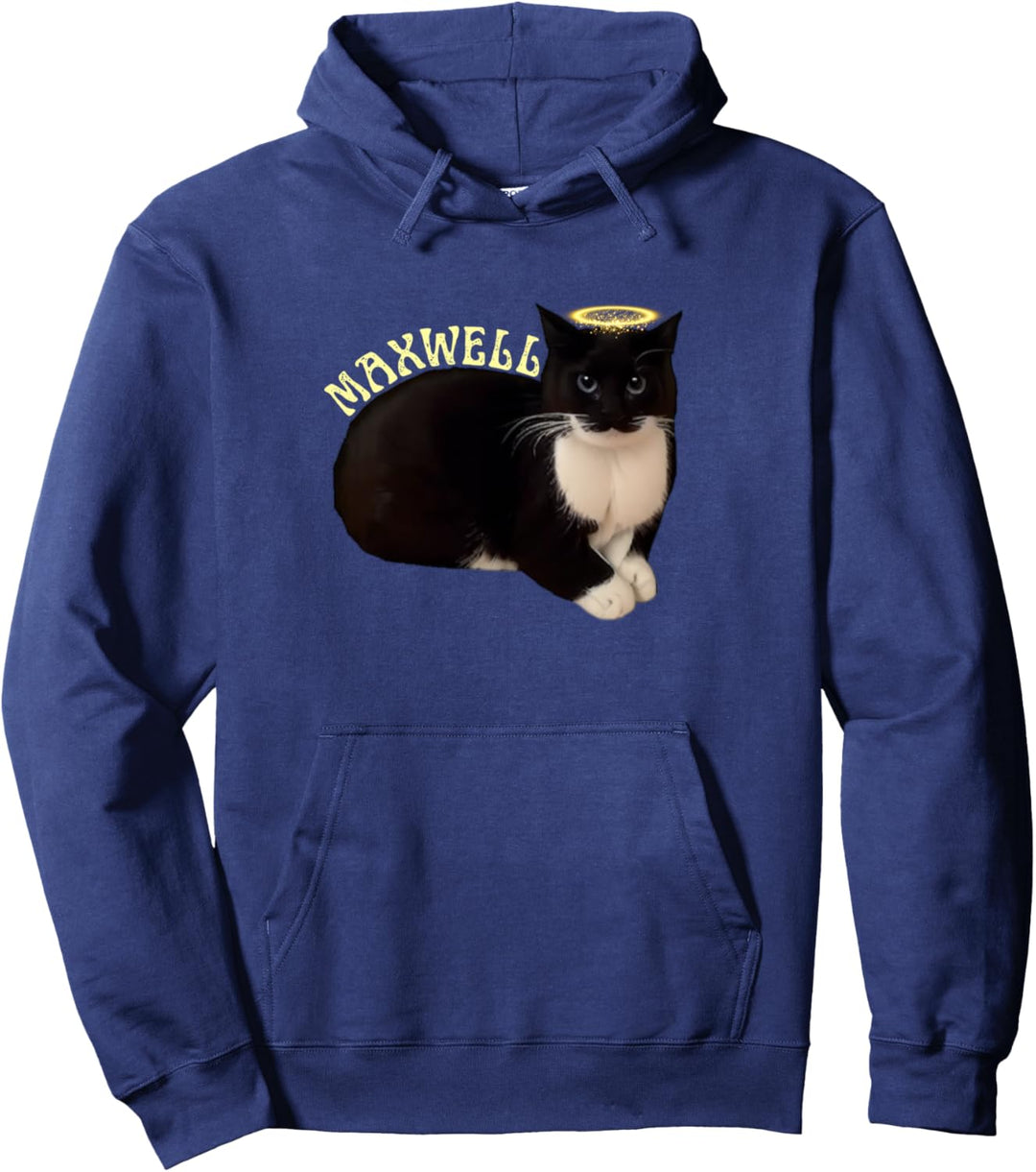 Lustiges Katzen-Meme „Maxwell The Tuxedo Cat“ Pullover Hoodie