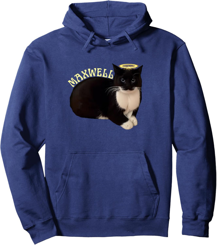Lustiges Katzen-Meme „Maxwell The Tuxedo Cat“ Pullover Hoodie