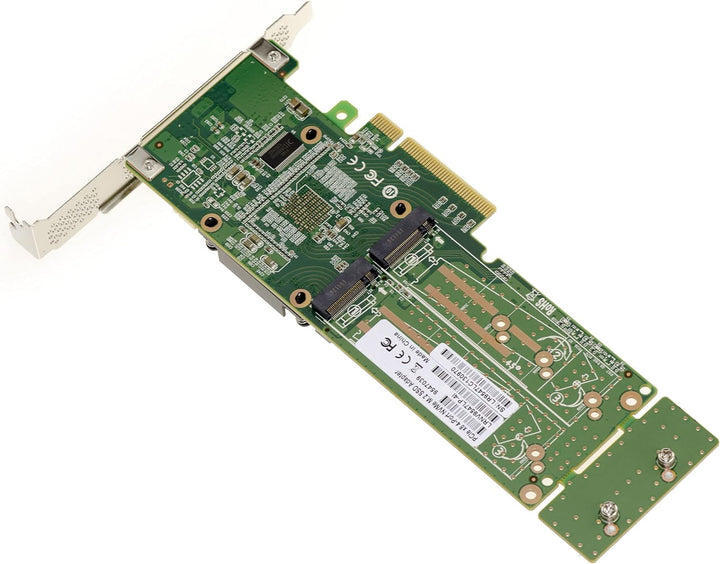 KALEA-INFORMATIQUE M2 PCIe 3.0 x8 Controller-Karte für 4 M.2 NVMe M Key SSDs. Chipsatz PLX PEX 8747.
