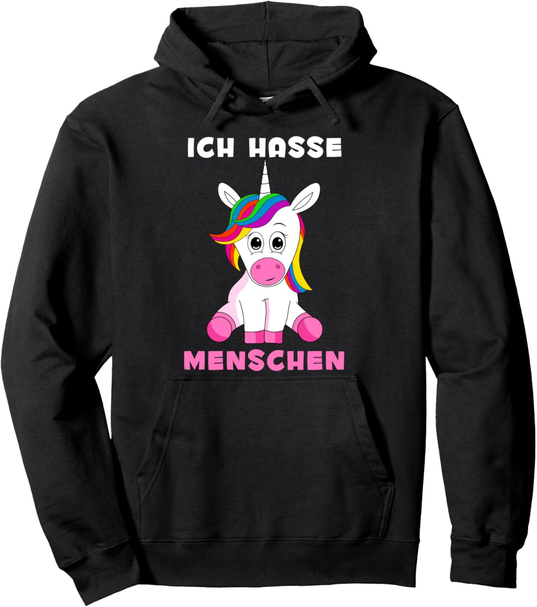 Ich hasse Menschen Pullover Hoodie