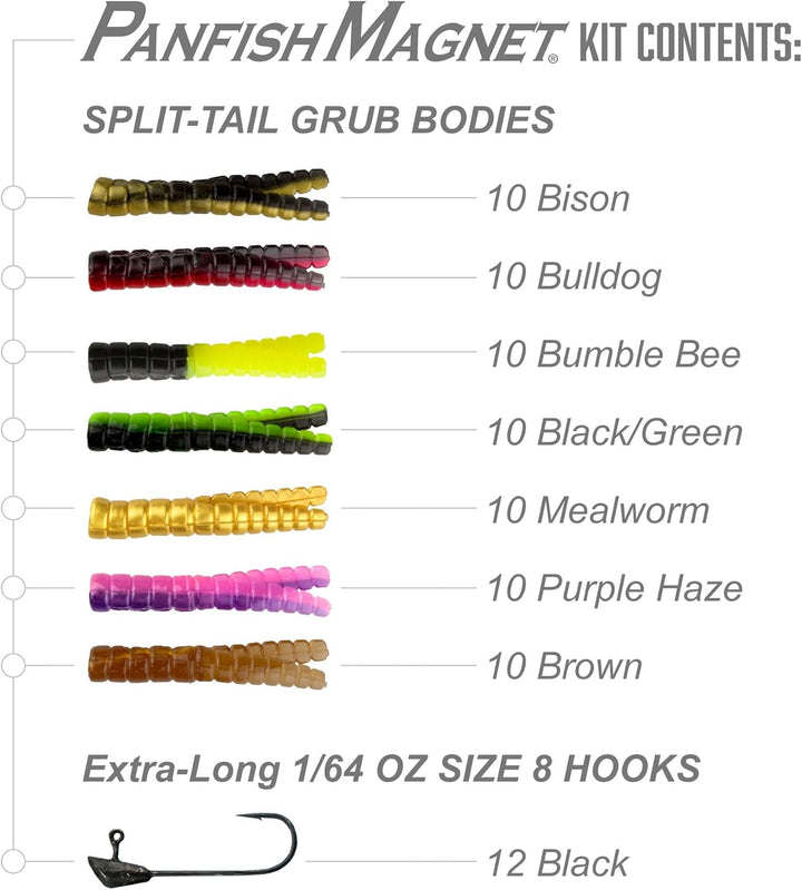 Trout Magnet Herren Panfish Magnet-Set, Mehrfarbig/Meereswellen (Ocean Tides), 15 Pack