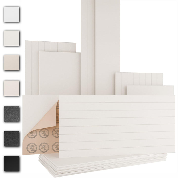 AKUSTIKO Akustikpaneele selbstklebend 4er Set 120x60cm - Schallschutzplatten mit Brandschutz Schalld