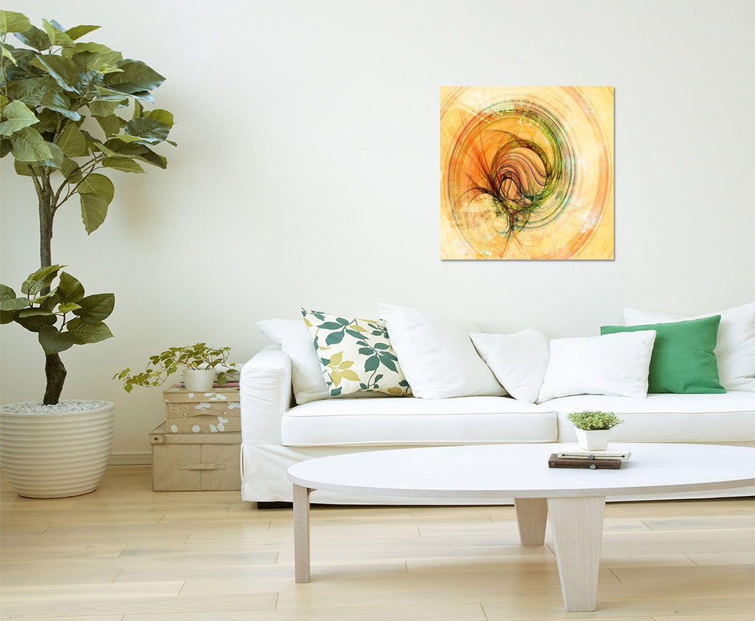 Paul Sinus Art Bild auf Leinwand Abstrakt307_60x60cm - Im Bann des Glücks -Abstraktes Motiv quadrati