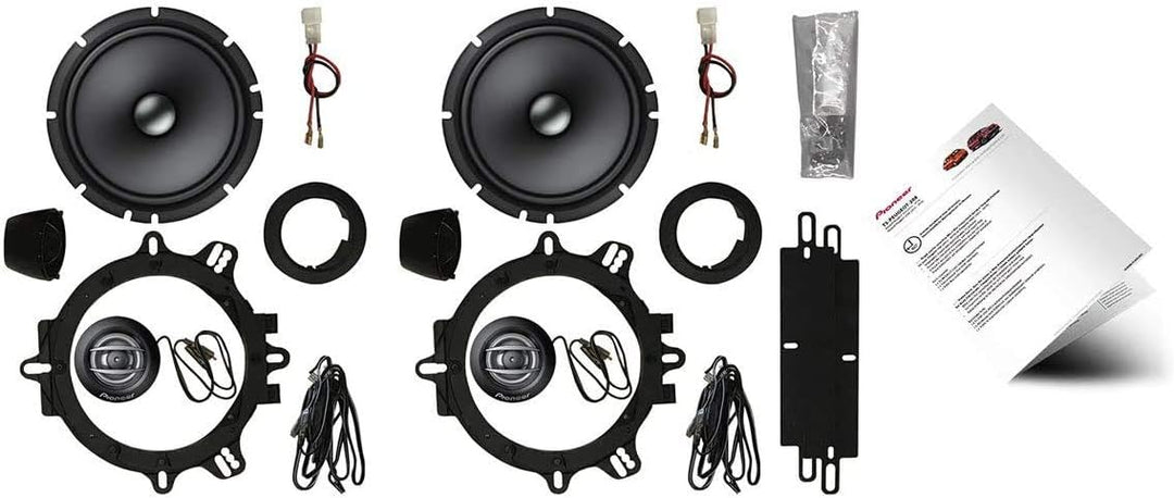 Pioneer TS-Peugeot-208 2-Wege-Komponentenlautsprecher (350 W), 16.5 cm, Plug & Play Lautsprecher Sys