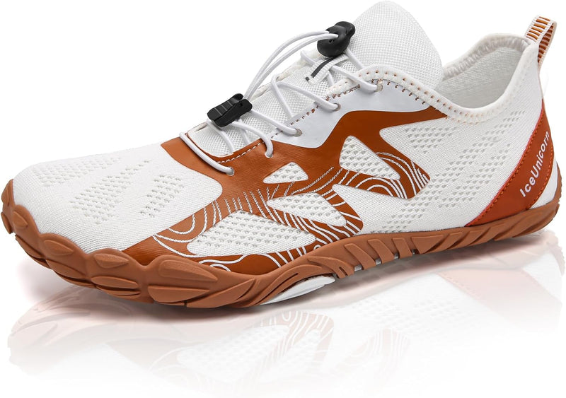 IceUnicorn Herren Damen Barfussschuhe Traillaufschuhe Fitnessschuhe Knit Minimalistische Breiter Zeh