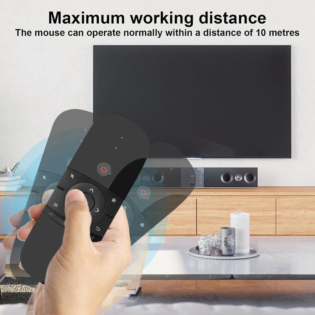Air Mouse Fernbedienung mit IR-Lernfunktion, 2.4G Air Mouse Remote Control mit Tastatur und Maus Fun