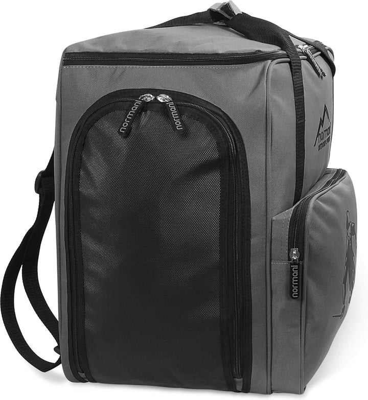 normani Skischuhtasche mit separatem Helmfach und Rucksackfunktion Alpine DEPO Dunkelgrau 53 Liter,