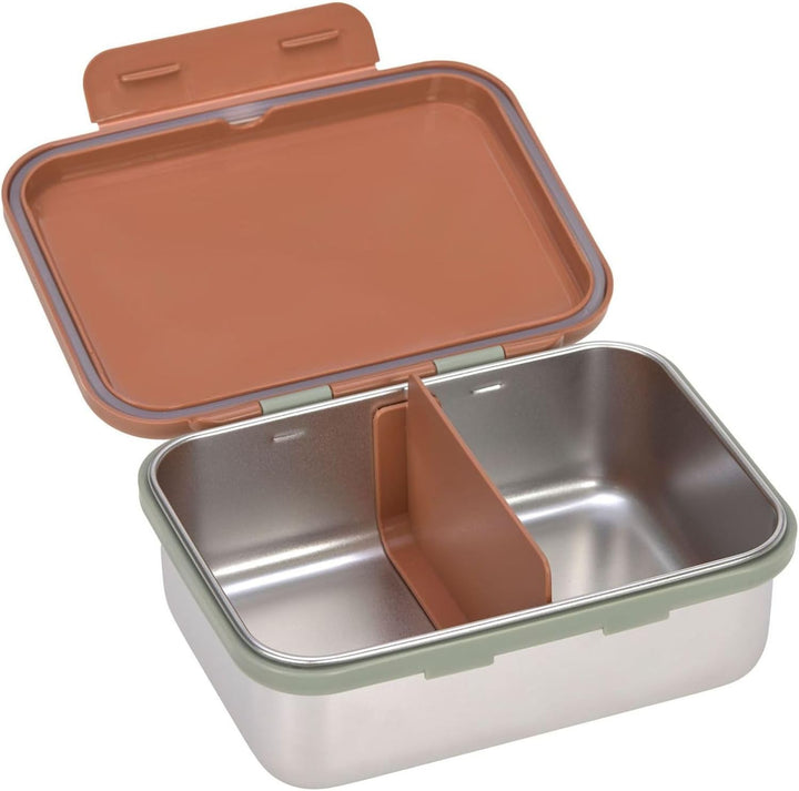 LÄSSIG Kinder Brotdose Edelstahl Lunchbox Frühstücksbox Nachhaltig Kindergarten Schule/Happy prints