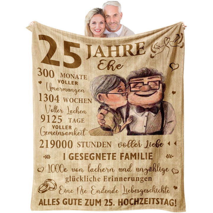 Silberhochzeit Geschenk, 25 Hochzeitstag Geschenk für Sie/Ihn, Geschenke zur Silberhochzeit 25, Silb