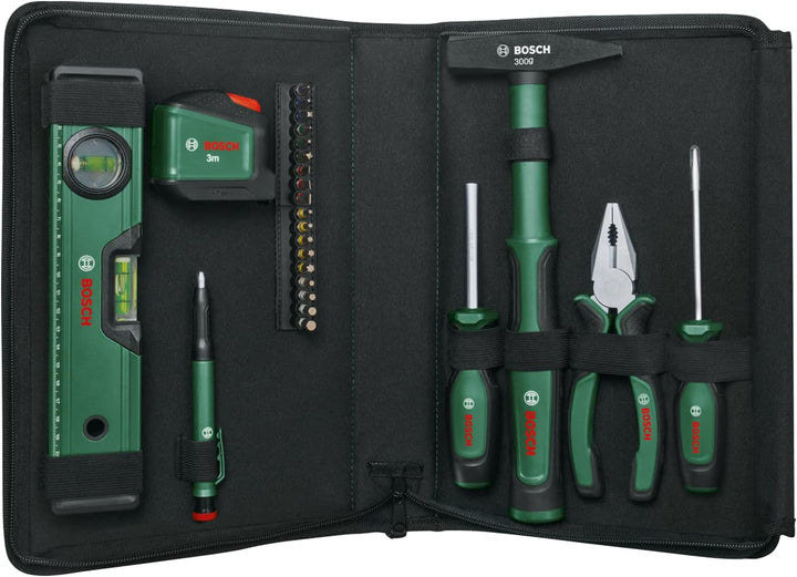 Bosch Universal Handwerkzeug-Set 25-teilig (vielseitiges Werkzeugset für allgemeine Zwecke DIY rund