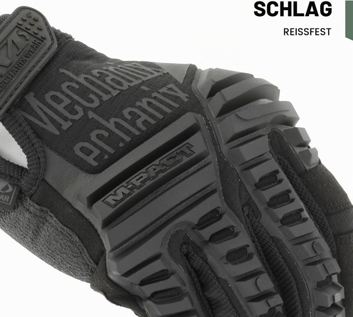 Mechanix Wear M-pact® Covert Einsatzhandschuhe mit Stossschutz, Schwarz, XXL EU XXL Schwarz, XXL Sch