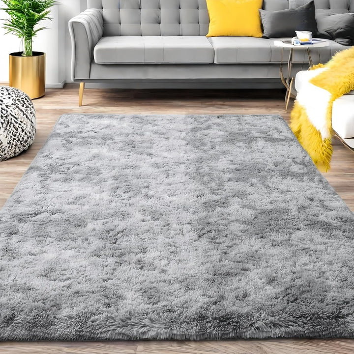 SUBEEN Teppiche, weiche Schlafzimmerteppiche, rutschfeste, Flauschige Wohnzimmerteppiche, rechteckig