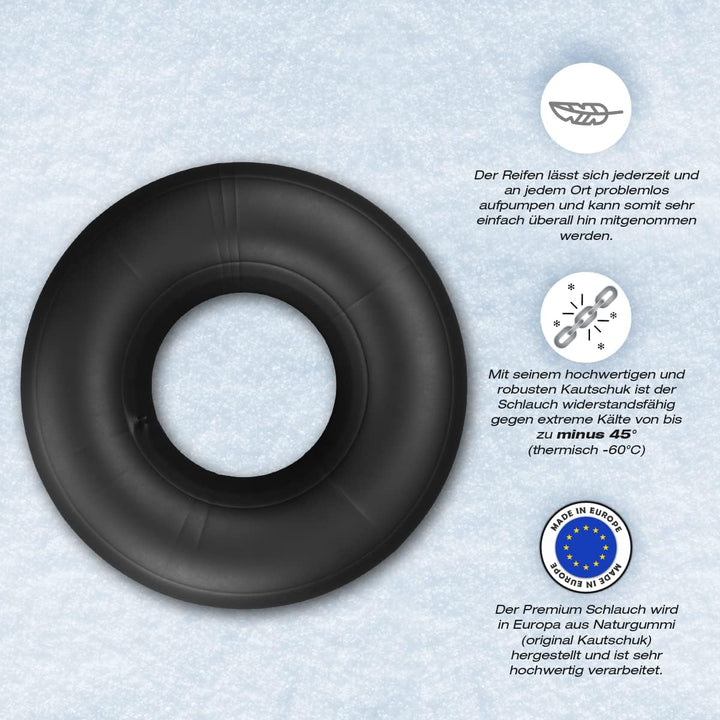 SKINHAWK Premium LKW Schlauch als Rodelreifen Snowtube Rutschreifen Bob Made IN