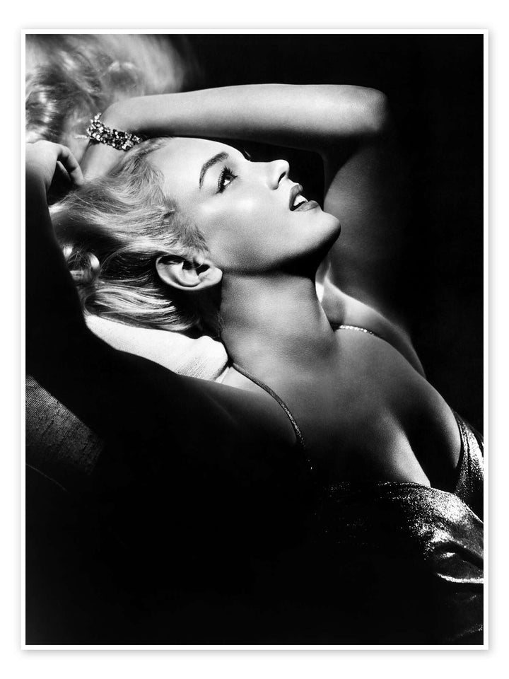 Marilyn Monroe im Profil Poster Wandbilder für jeden Raum 60 x 80 cm Schwarz Stars &amp; Prominente Wand