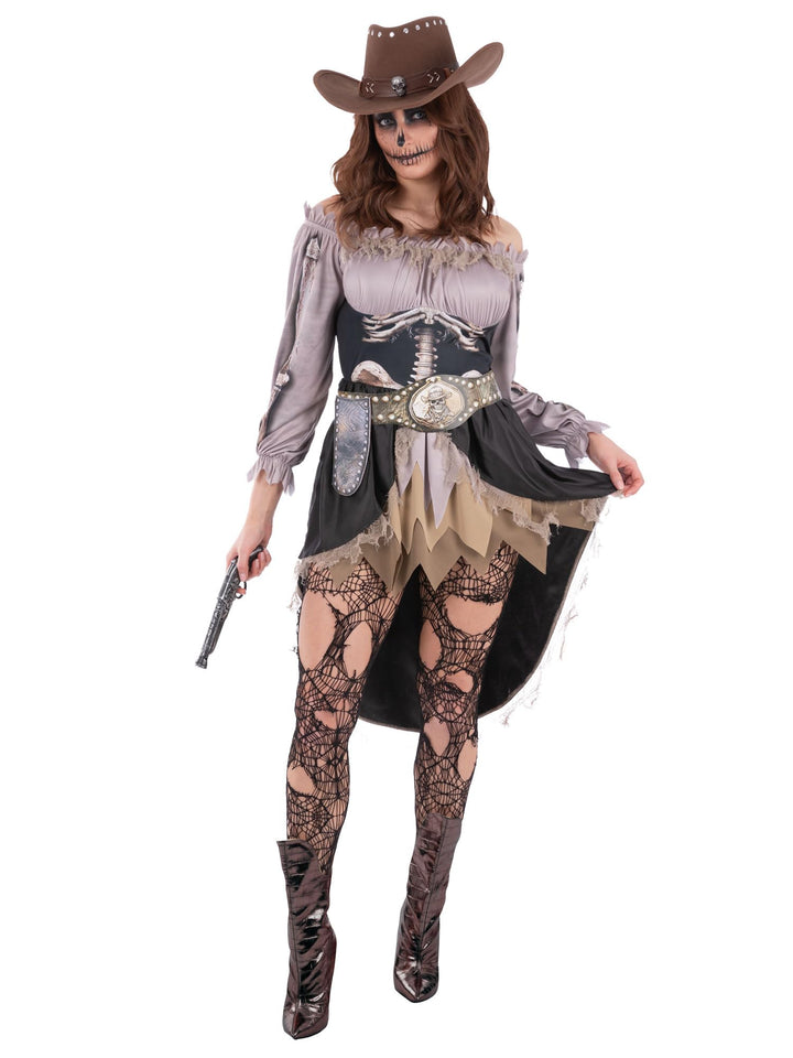 Smiffys Skeleton Saloon Girl Costume