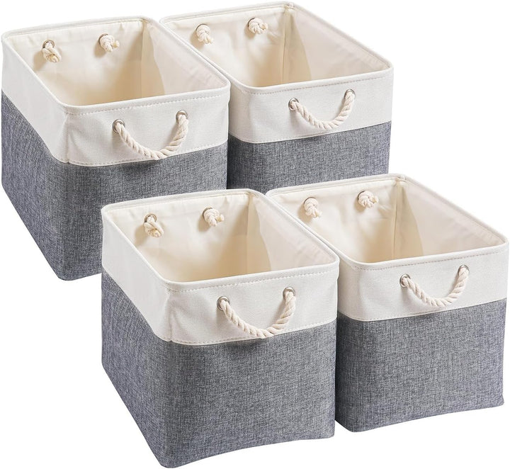 Mangata Aufbewahrungsbox,(30x30x30cm) Aufbewahrungskorb Stoff, Box in Würfel für Schrank, Regal, und