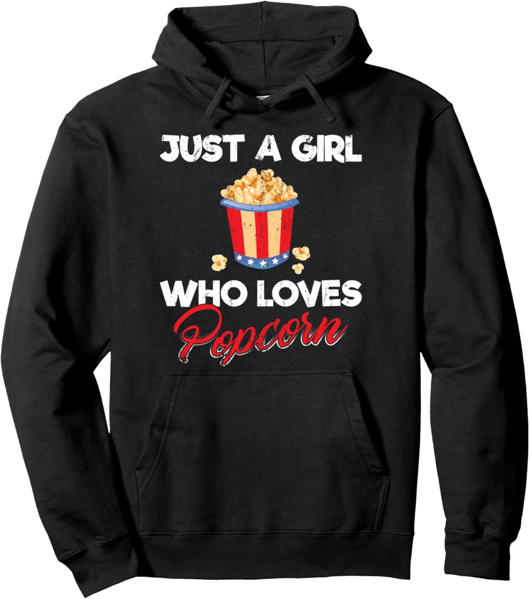 Damen Mädchen Kino Filmabend Snack Geschenk Popcorn Pullover Hoodie