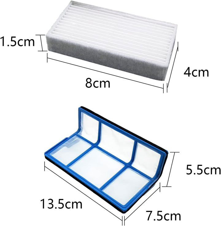 WuYan Staubfilter Primär Seitenbürste HEPA-Filter effizient für Staubsauger Roboter ilife v5 v5s V3