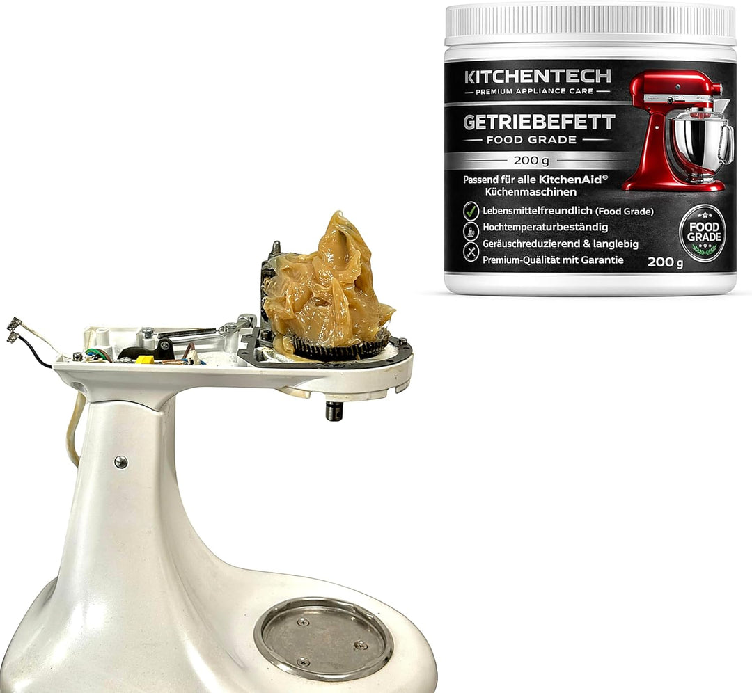 Getriebefett Food Grade – Lebensmittelechtes Schmierfett für KitchenAid Küchenmaschinen, geruchsneut