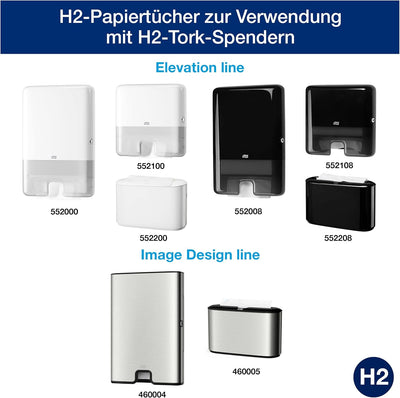 Tork Xpress Multifold Papierhandtücher 150299 - H2 Universal Falthandtücher für Handtuchspender - me