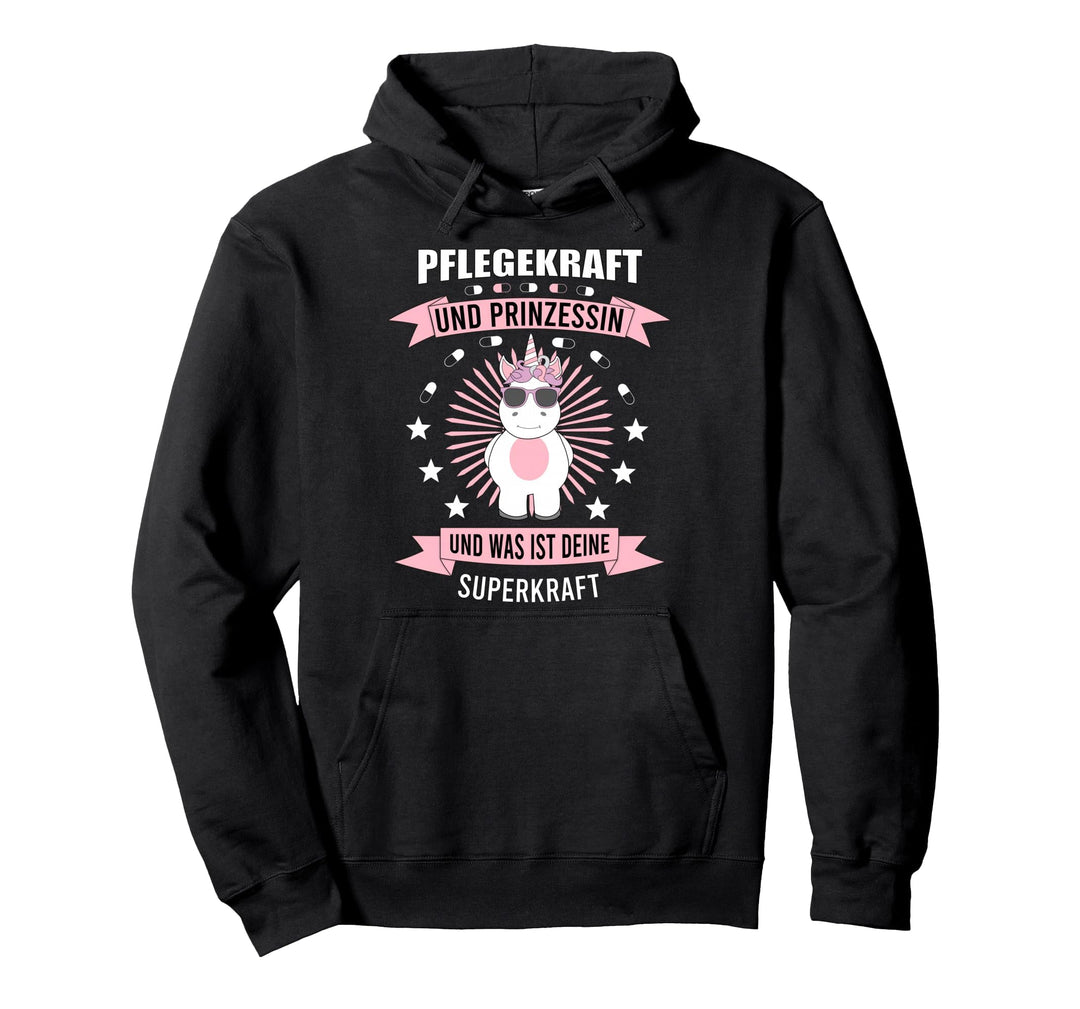 Pflegerin Einhorn Prinzessin Altenpflege Frauen Design Pullover Hoodie