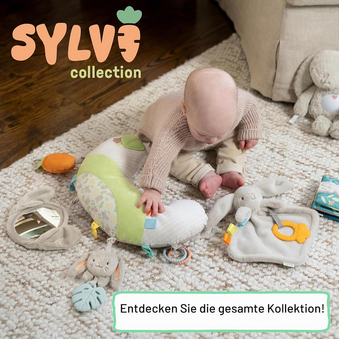 Ingenuity Cosy Prop Sylvi Bauchlage-Kissen, Multisensorisch, 4 abnehmbare Spielzeuge, 0+M - Plüschha