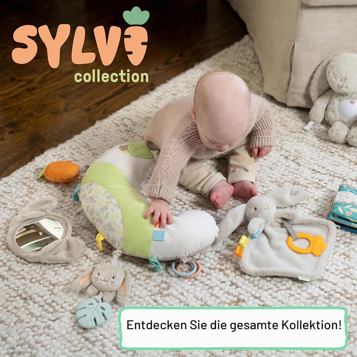 Ingenuity Cosy Prop Sylvi Bauchlage-Kissen, Multisensorisch, 4 abnehmbare Spielzeuge, 0+M - Plüschha
