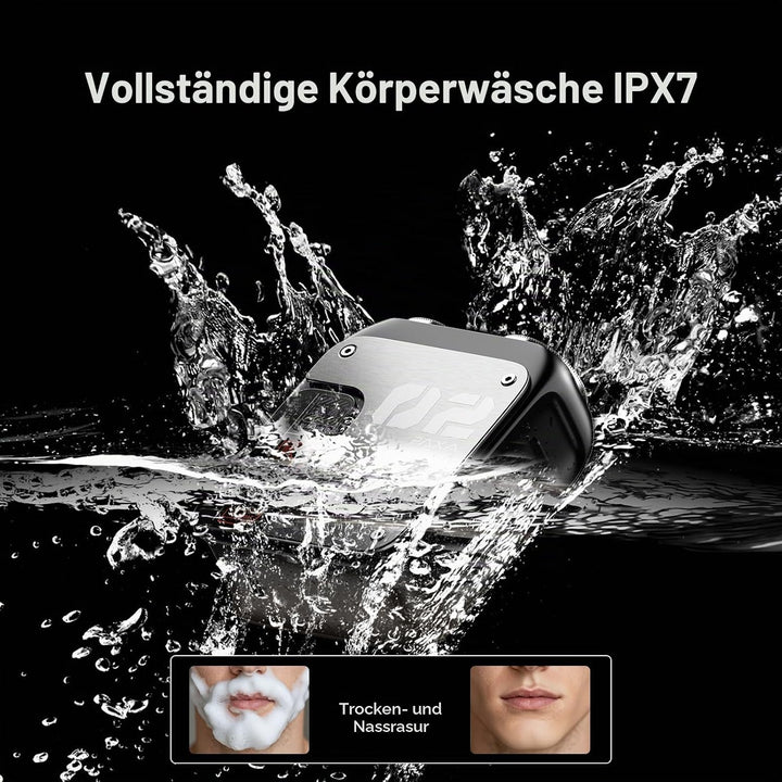 PAXA T01 Rasierer Herren Elektrisch,9000 U/Min Kompakter Elektrorasierer,IPX7 Rotationsrasierer Mini