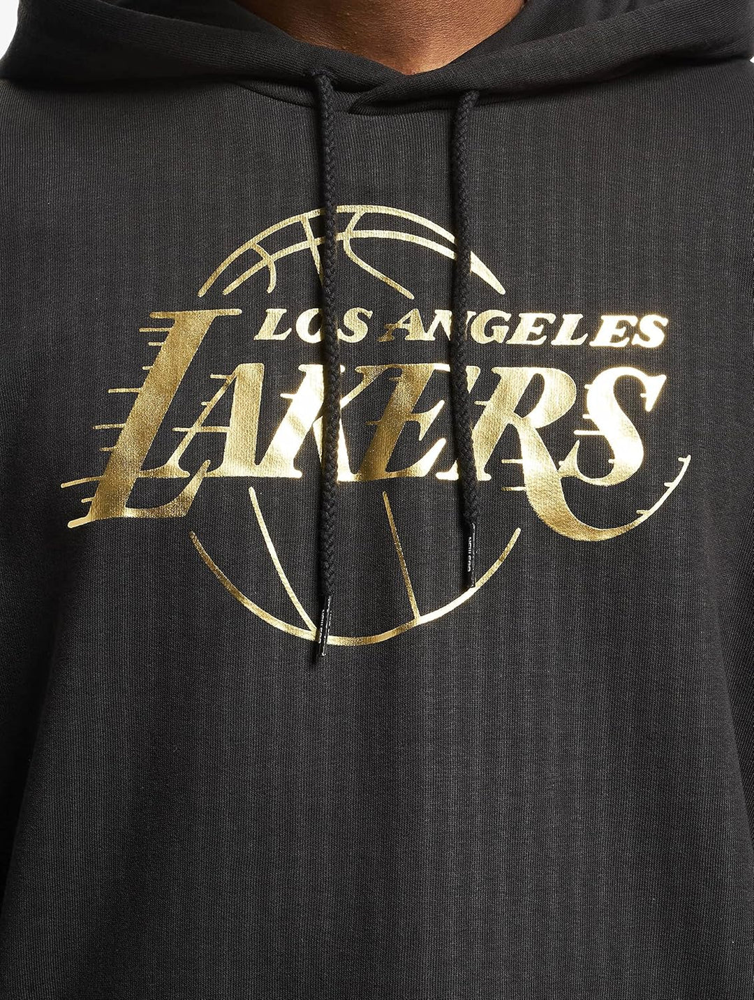 New Era Los Angeles Lakers Foil Print Kapuzenpullover Herren schwarz/Gold, L