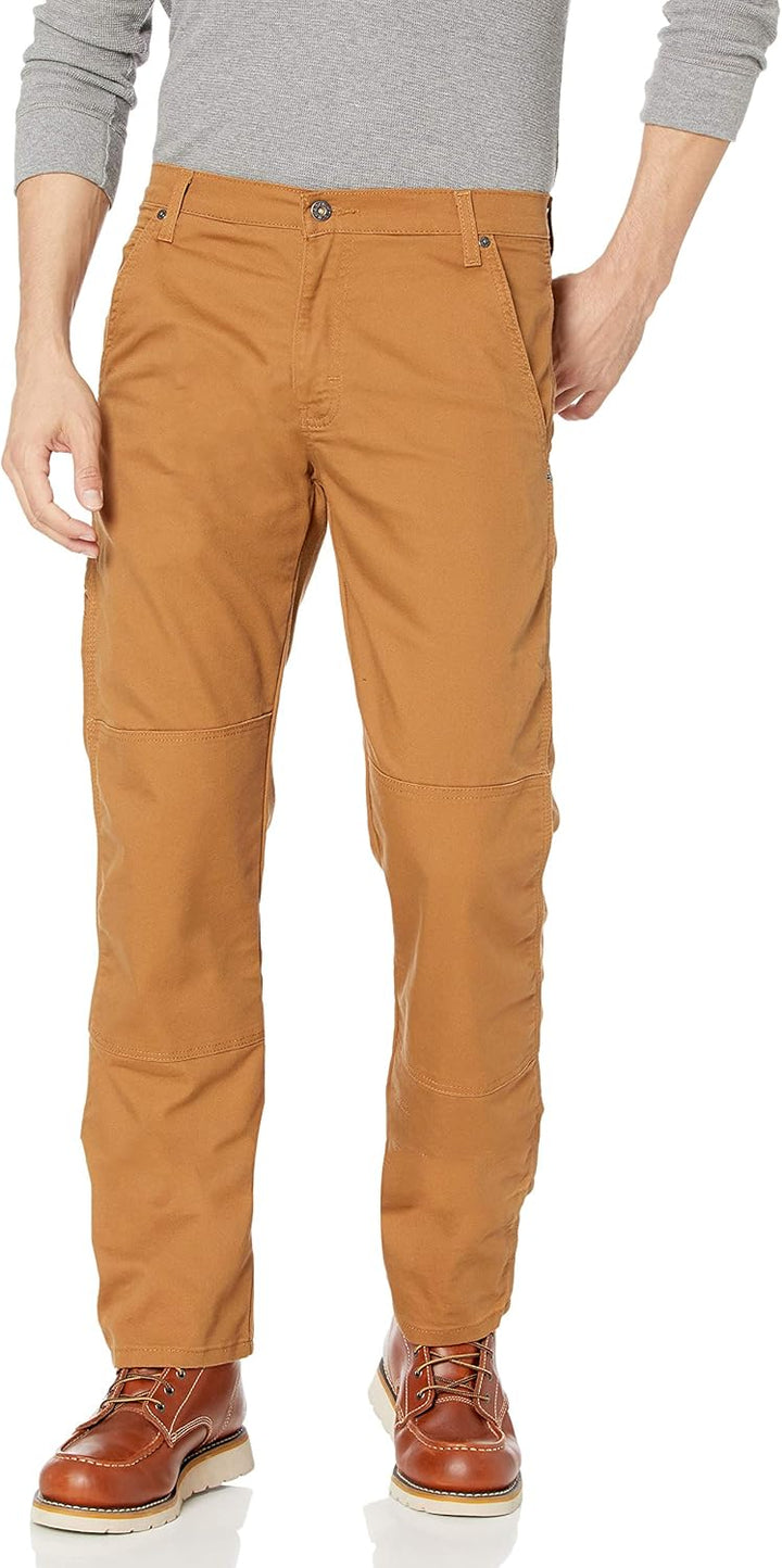 Dickies Herren Tough Max Duck Hose mit Zwei Knien Arbeitshose XL Stonewash Brown, XL Stonewash Brown