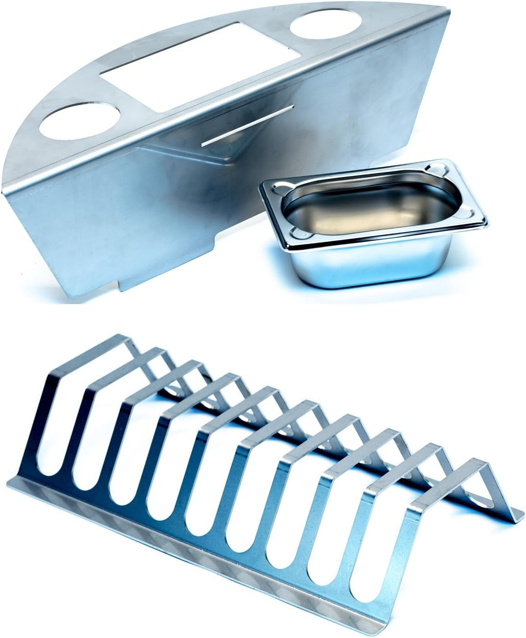 Kette´s Grillzubehör Grillset - Spare Rib Halter und Smokereinsatz 57er Kugeln