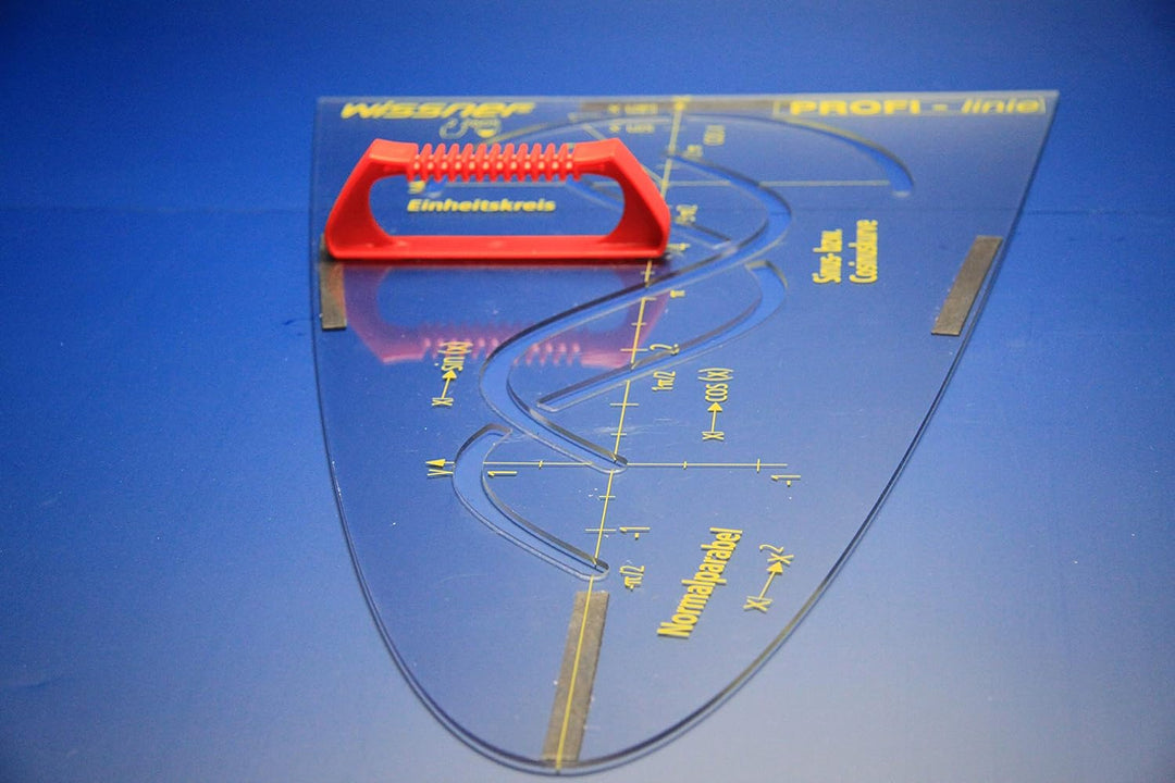 WISSNER 162650.000 aktiv Lernen-Profi-Parabelschablone 50 cm-RE-Plastic, Mehrfarbig