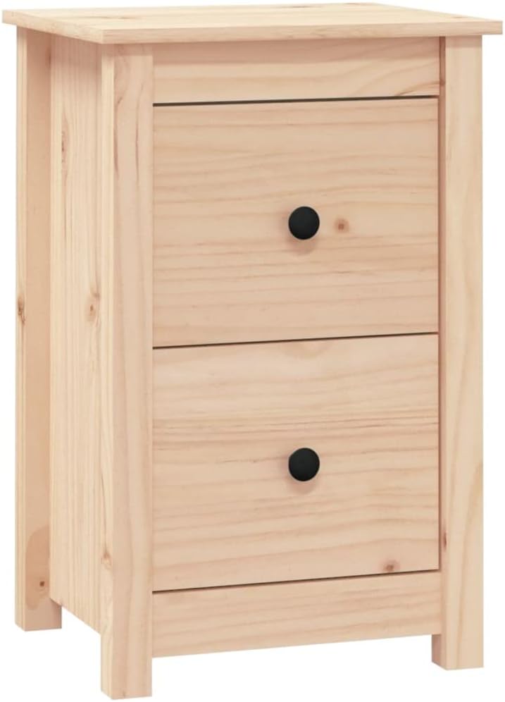 FIRBNUS Bedside Table Nachtkonsole Beistelltisch mit Stauraum Night Stand Nachttisch 40x35x61,5 cm M