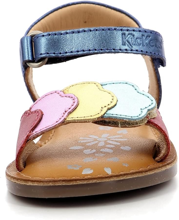 Kickers Mädchen DyastarSandale 23 EU Marine Metal Multico, 23 EU Marine Metal Multico