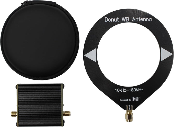 SPORTARC Donut AM MW/SW Antenne, tragbare Mini-Schlaufenantenne, 10 kHz-180 MHz für HFDY Malahiteam
